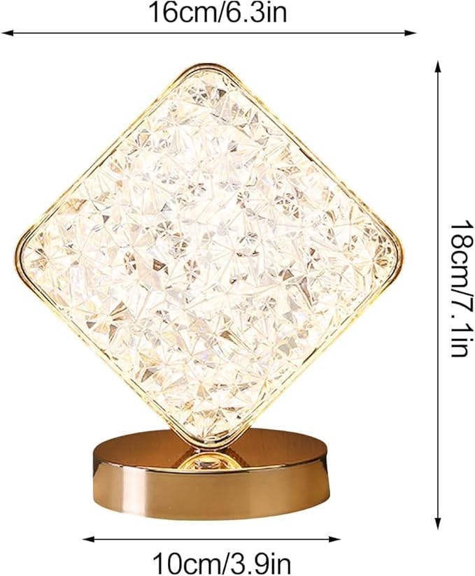 Crystal Diamond Table Lamp